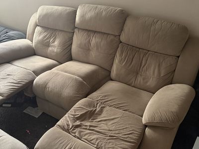 FREE 2 Person Recliner And Ottaman