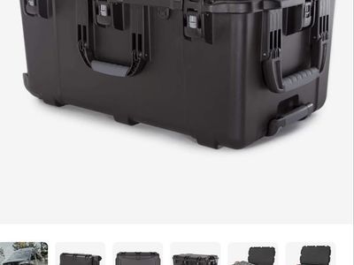 NANUK 965 Waterproof Hard Case with Wheels & Cubed Foam - Black, Durable Protective Travel Case