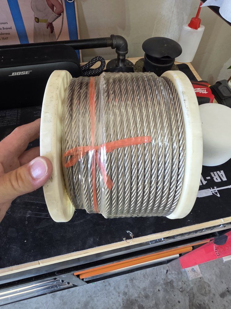 Unbranded 250 ft. Galvanized Steel Wire Rope Cable 1/4"