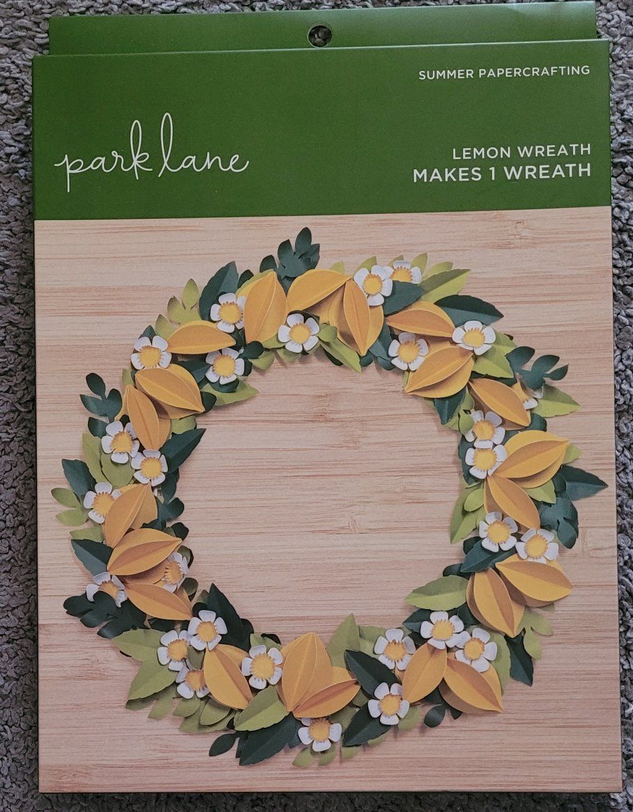 One pallet of American Crafts Paper Flowers Lemon Wreath Craft Kits 1140 Kits