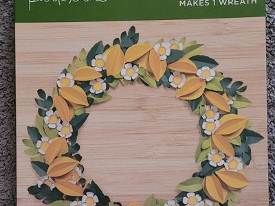 One pallet of American Crafts Paper Flowers Lemon Wreath Craft Kits 1140 Kits