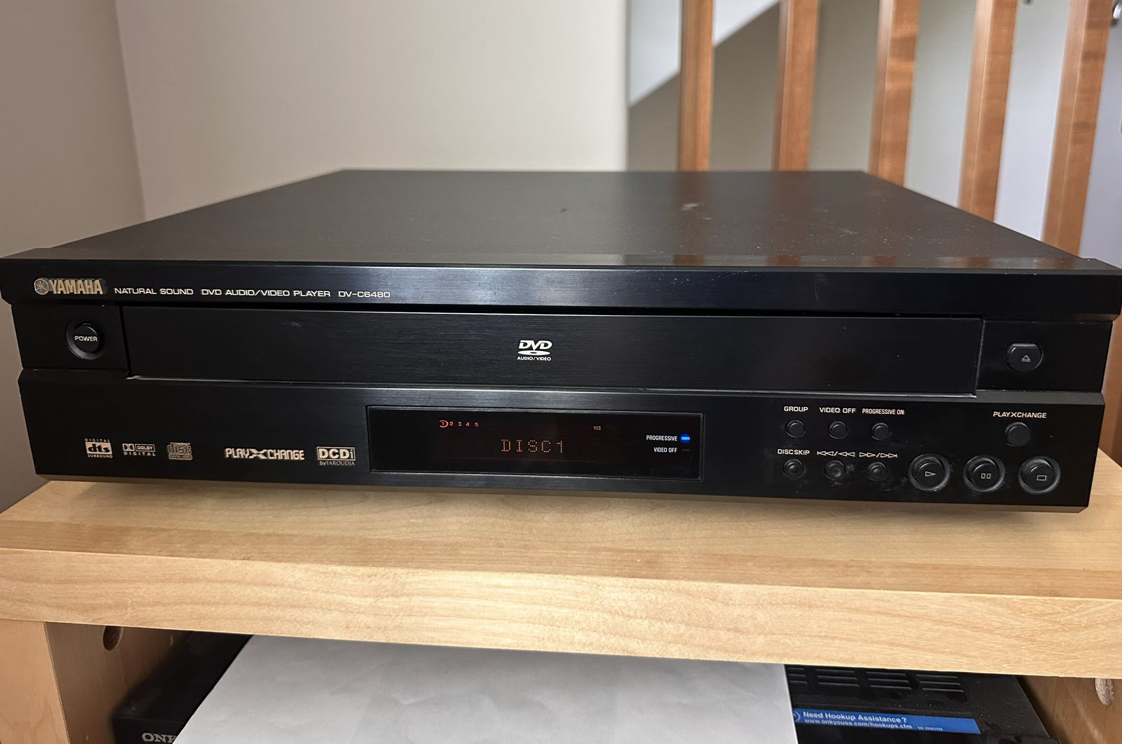 Yamaha DV-C6480 5-disc DVD/CD/DVD-Audio changer with Remote
