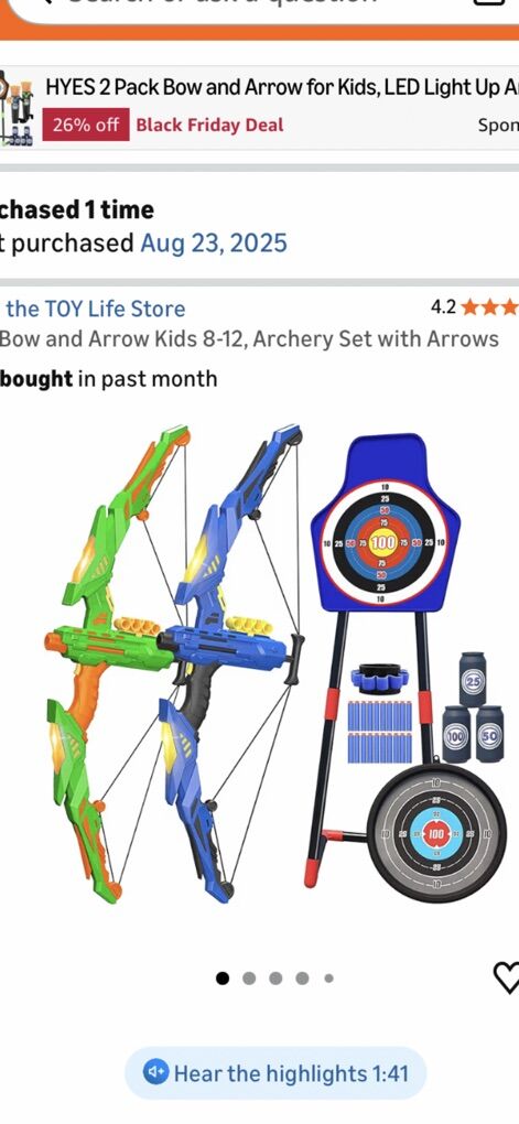 New Kids Bow And Arrow Set