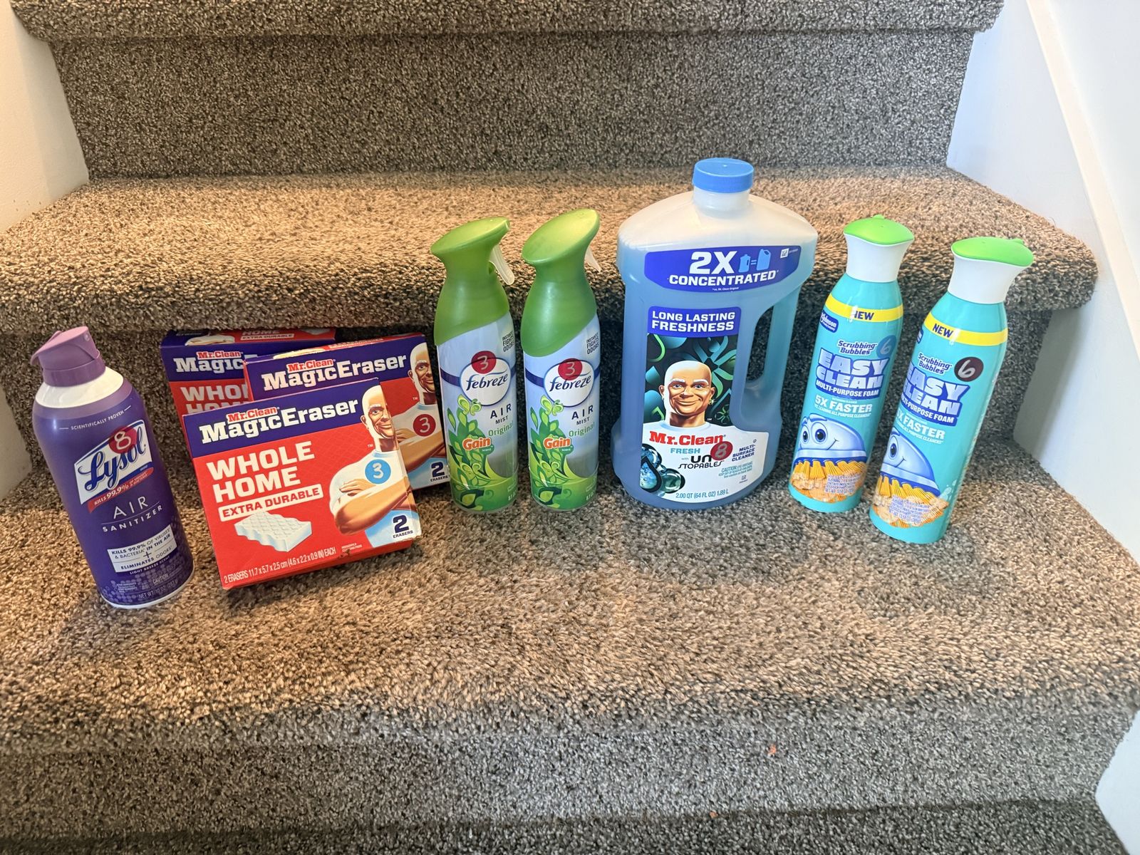 Household Cleaning Supplies - Lysol, Mr. Clean, Febreze, Scrubbing Bubbles - NEW!