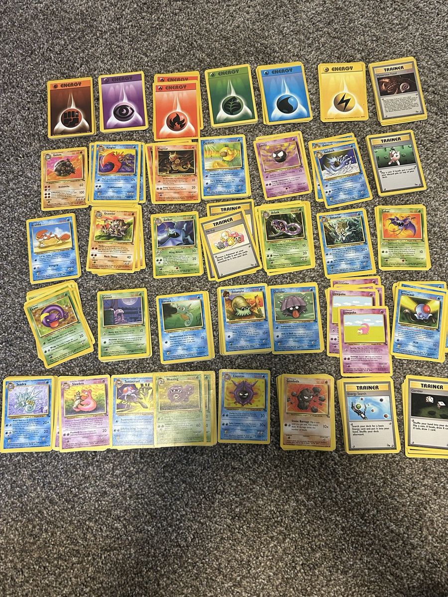 279 Vintage Fossil Pokemon Cards!