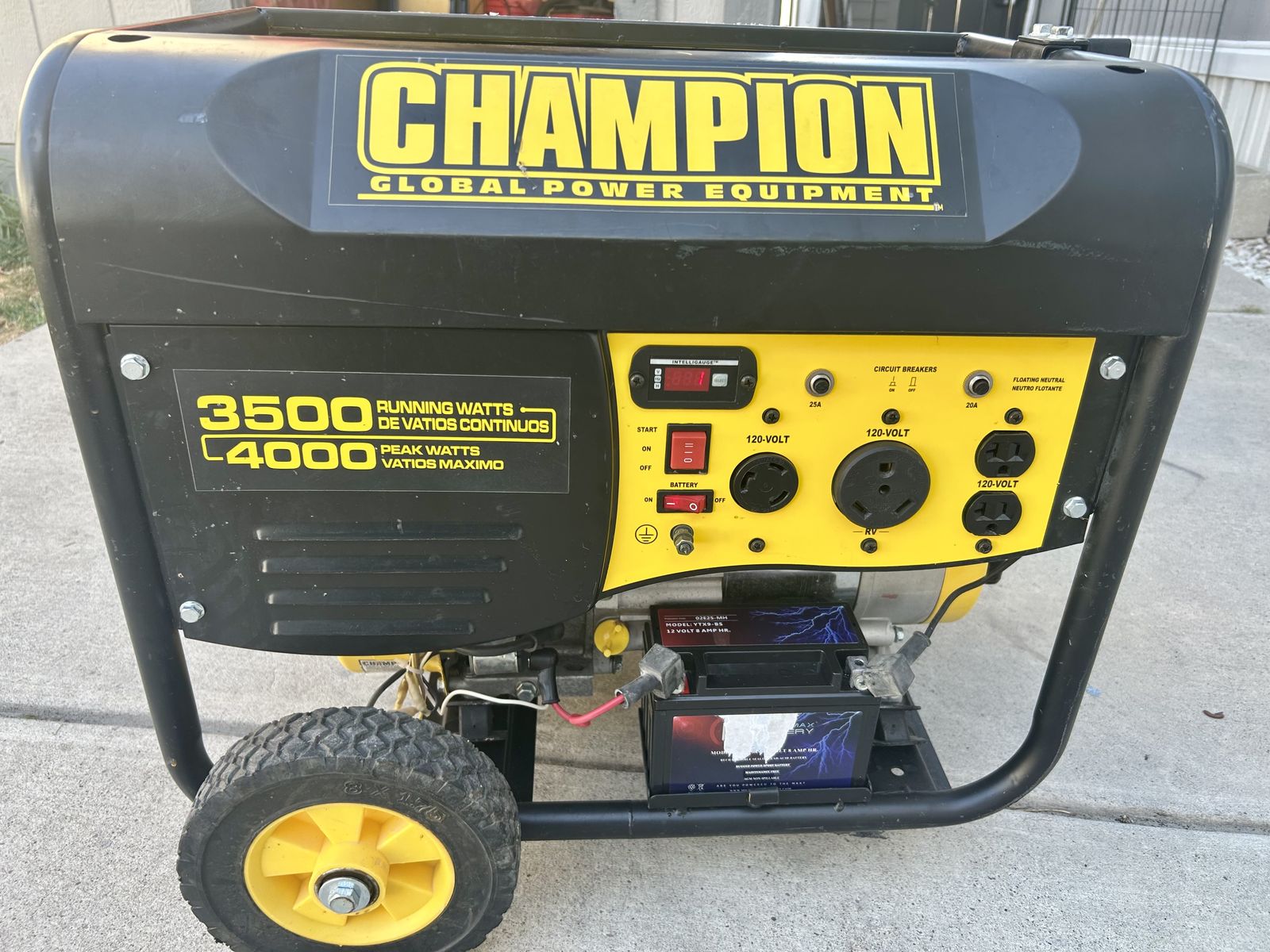 Champion 4000 Watt Remote Start/Stop Generator