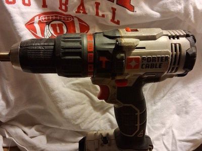 Porter cable cordles hammer drill 2 batteries, cha
