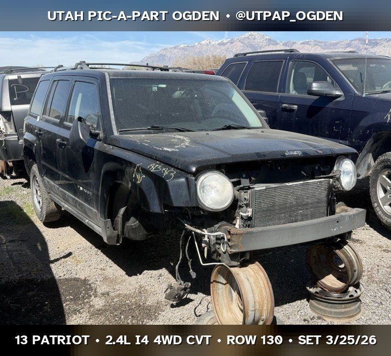 2013 Jeep Patriot Parts - UTPAP Ogden