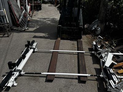 Ranger Max Rack Work Truck Ladder Rack - White - Adjustable, Heavy Duty