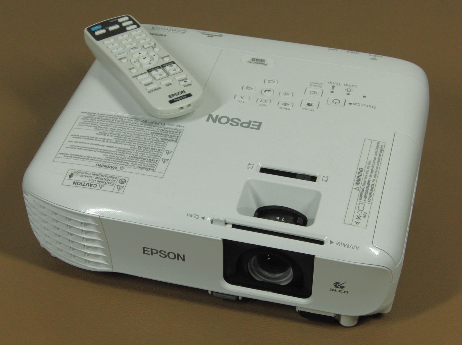Epson Powerlite W49 3800 Lumens Projector