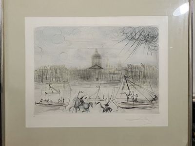 Dali "ACADEMIE DE FRANCE" Original Engraving - Signed, Numbered, w/ LOA & Gallery Docs