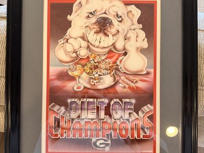 1984 CritterToons "Diet Of Champions" Bulldogs Art