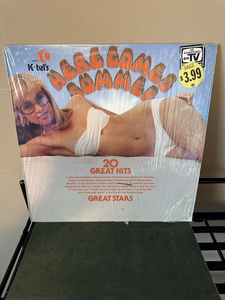 Vintage K-Tel Here Comes Summer 20 Great Hits Vinyl Record LP Sealed