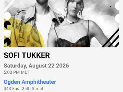Sofi Tukker Concert Tickets - Ogden Amphitheater (August 22, 2026)