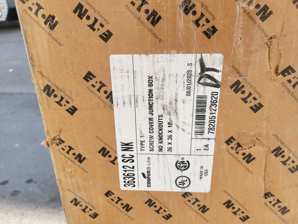 electrical junction box 36x36x12