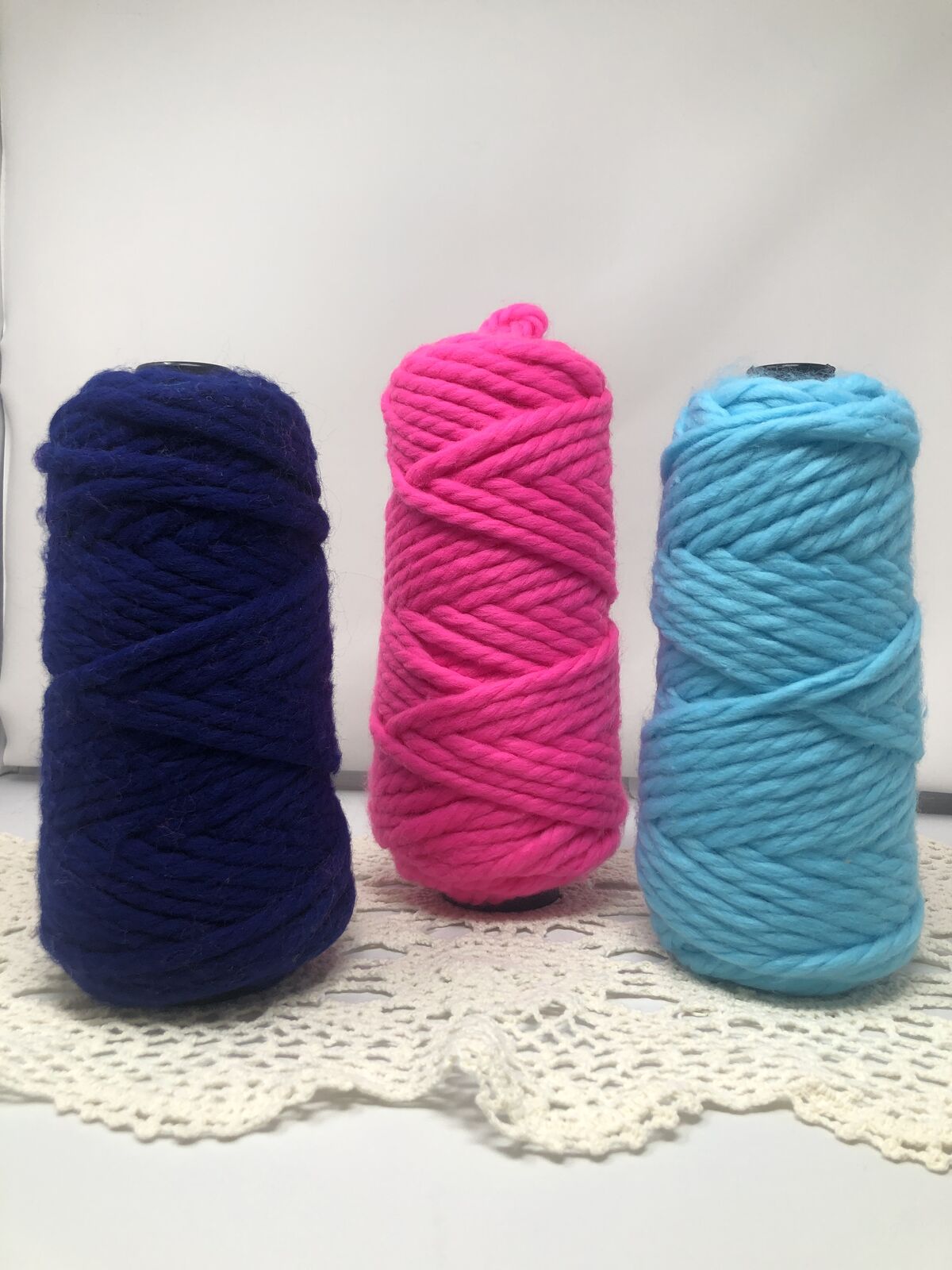 Real Wool Yarn Spools