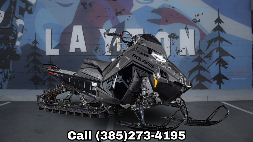 2025 Polaris® 9R PRO RMK 155 Shadow Gray / Gloss Black