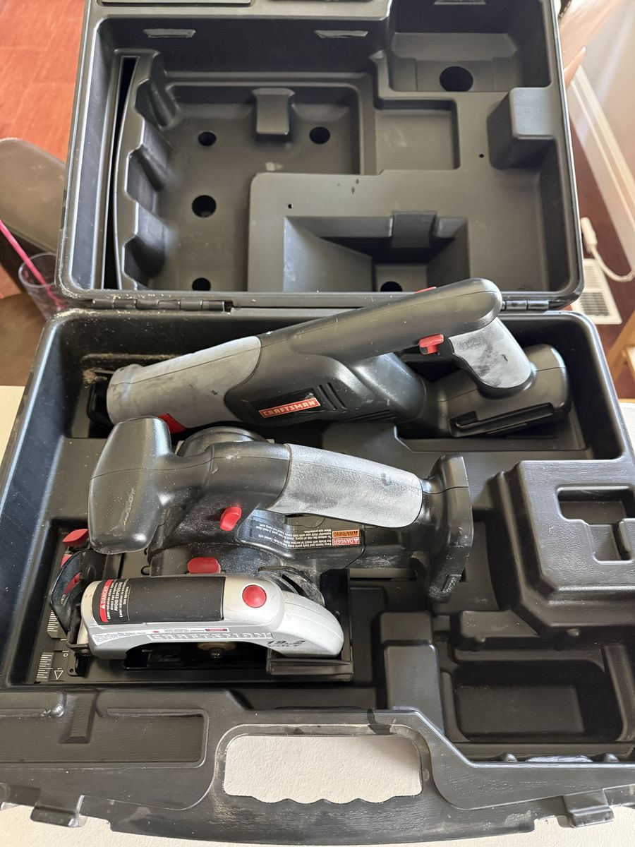 Craftsman 19.2V Combo Kit — Reciprocating Saw + Trim Saw w/ Case — tools only