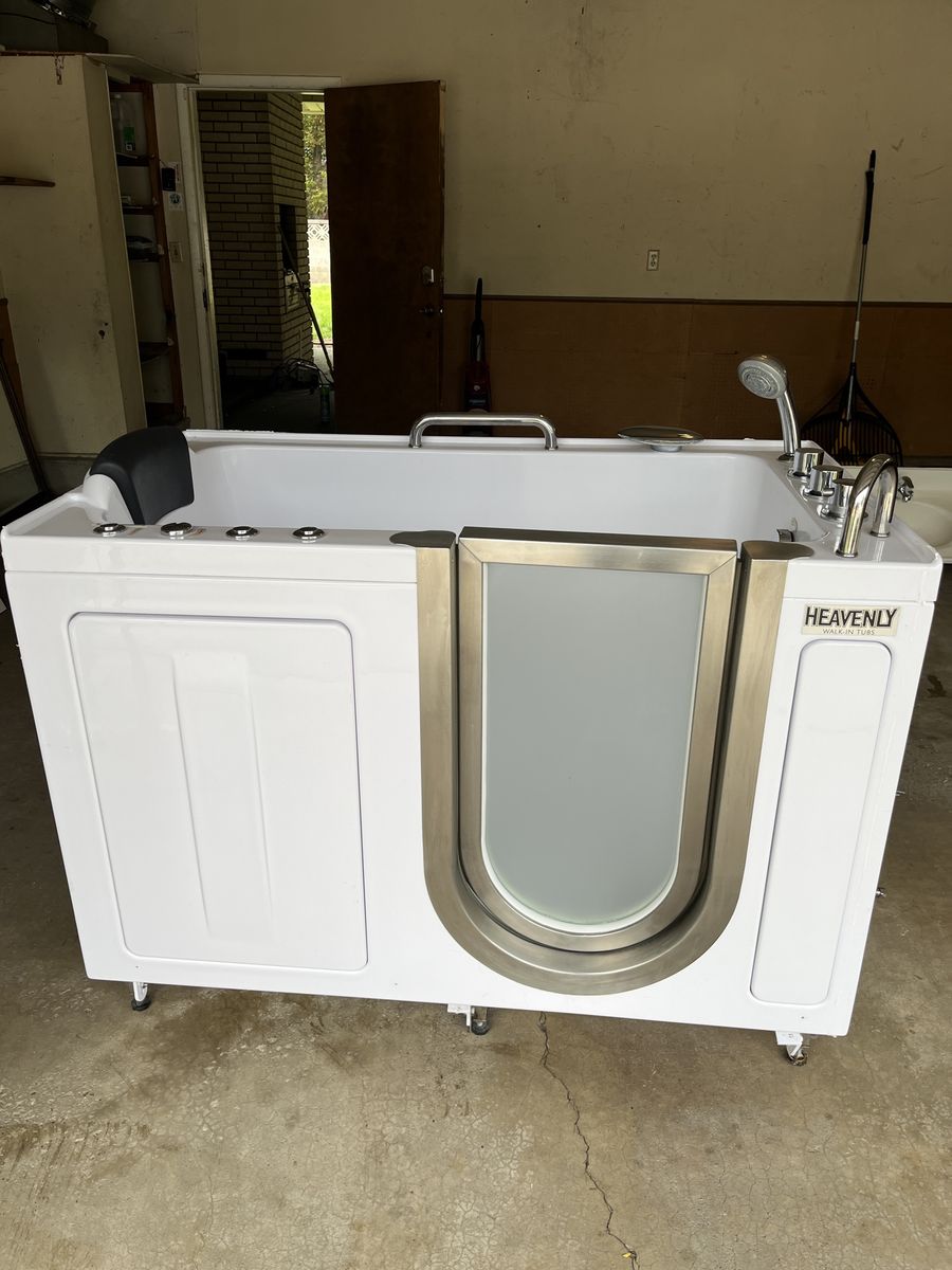 Heavenly Walk-In Bathtub with Hydrotherapy Jets and Handheld Shower