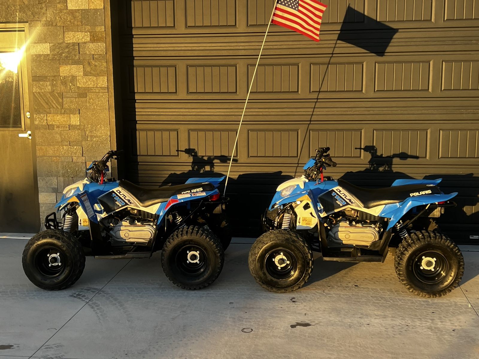 Two 2016 Polaris Outlaw 110 EFI