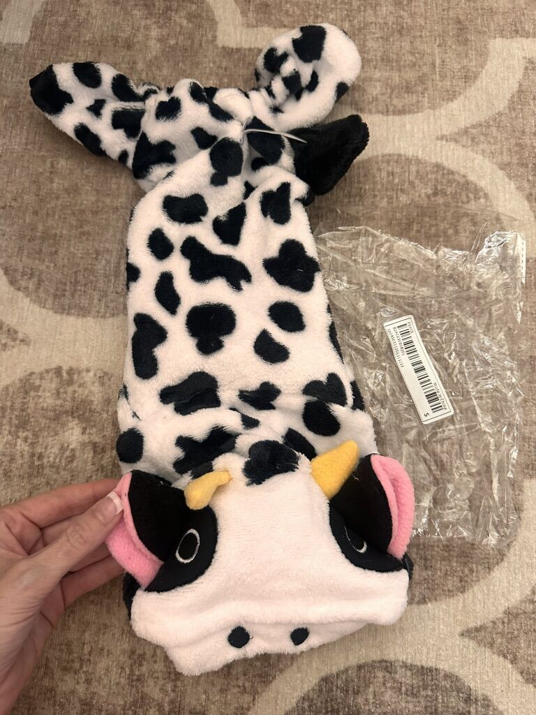 Dog Cow Costume XS or S NEW