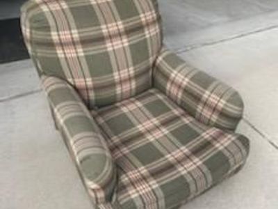 Vintage Ralph Lauren Home / Henredon Club Chair – English Country Plaid