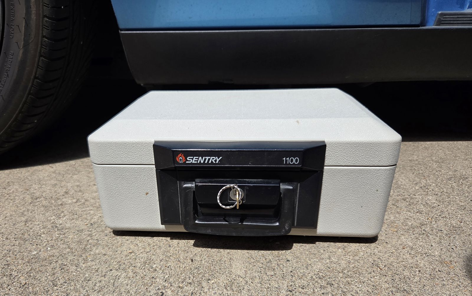 Sentry Safe 1100 Fire-Resistant Portable Safe Chest.