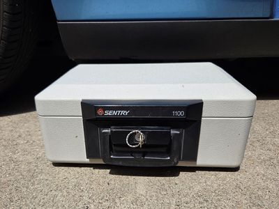 Sentry Safe 1100 Fire-Resistant Portable Safe Chest.