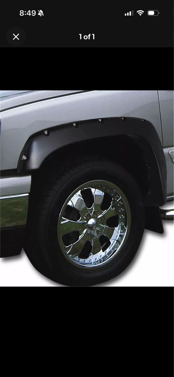 Ruff Riderz Fender Flares Black Fits 14-19 Chevy Silverado 1500