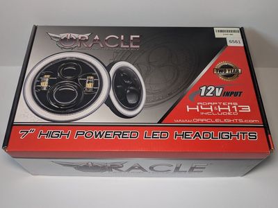NEW Oracle 7" High Powered LED Headlights w/ White Halo (Part 5769-001) - Fits Jeep Wrangler