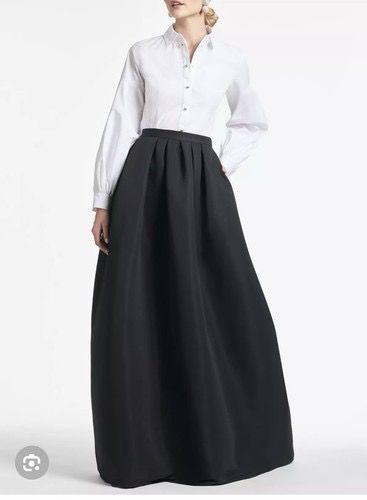 Sachin + Babi Ava Black Silk Taffeta Formal Ball Maxi Skirt NWT Size 6