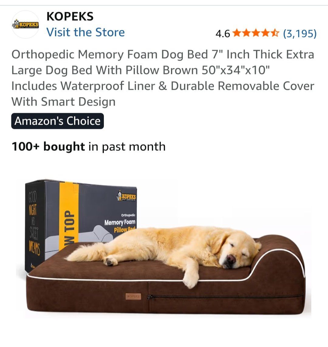 used xl pet bed