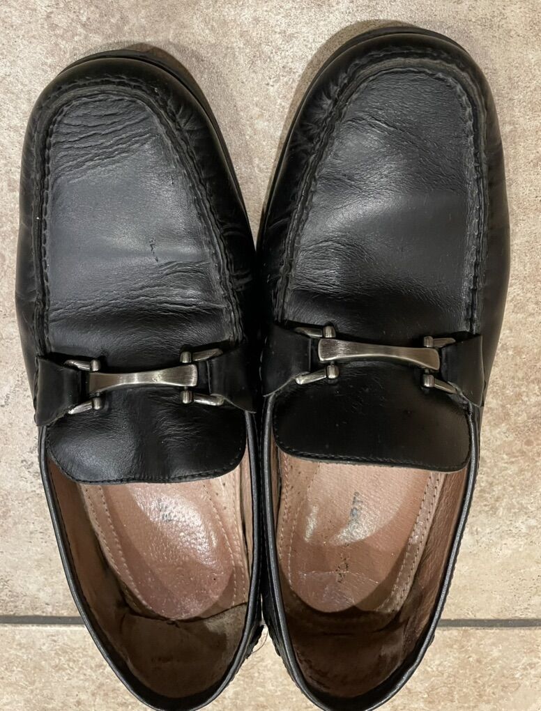 Mint Men Rockport Leather Dress Shoes Black Size 9