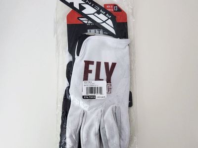 Fly Racing Lite L.E. Gloves White/Copper Size 13 (374-71913)