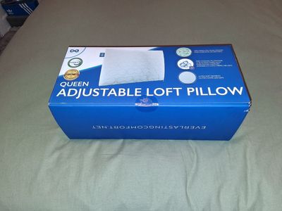 Adjustable loft pillow.