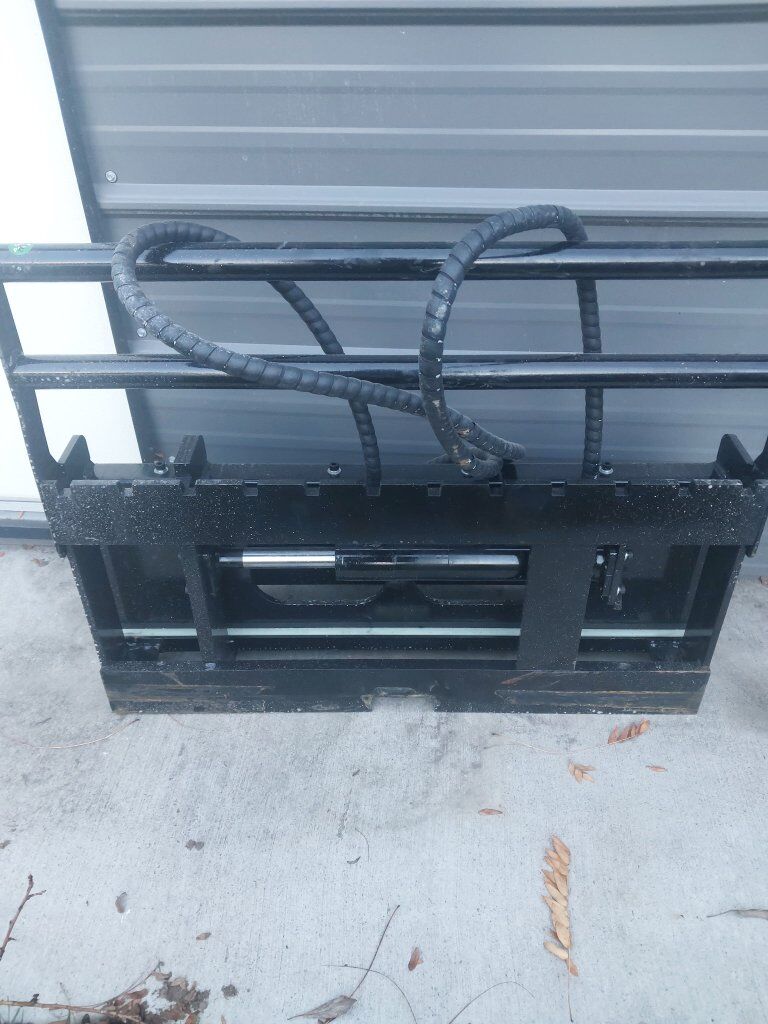 mini skid steer forks with hydraulic side sway