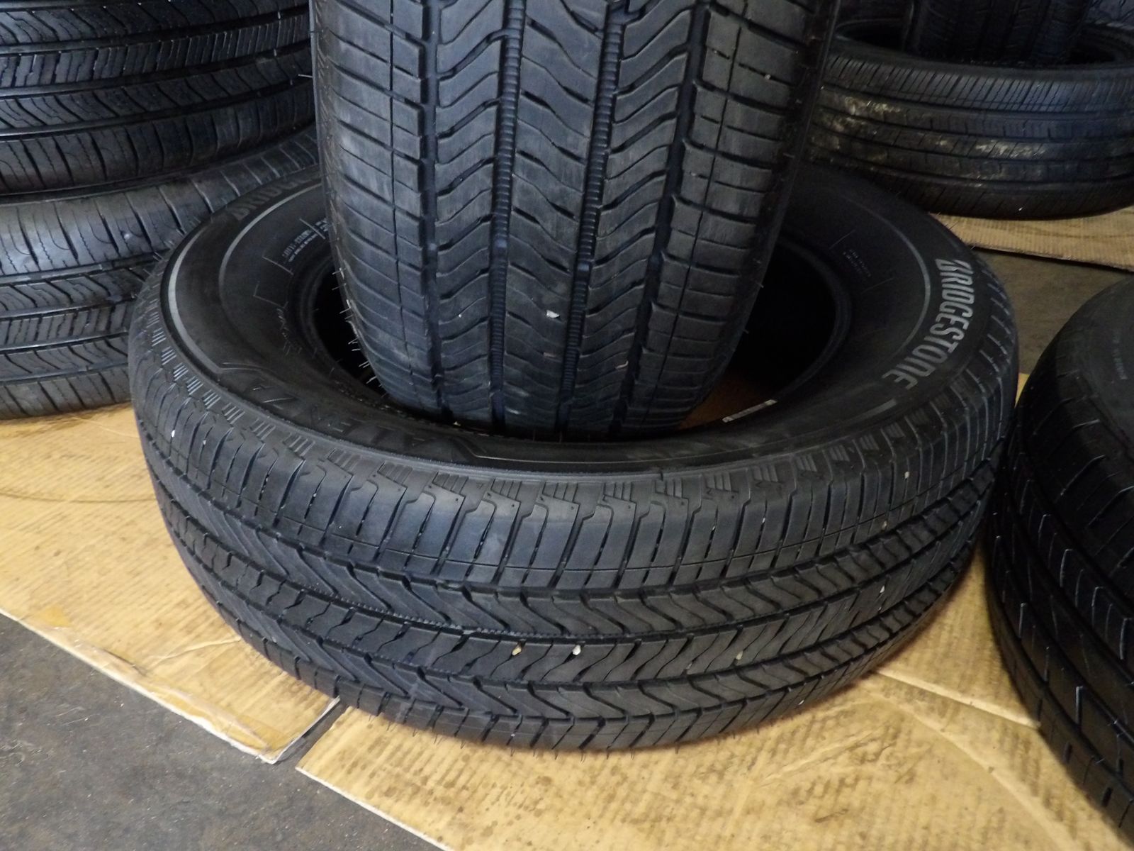 225/65R17 BRIDGESTONE ALENZA A/S PAIR OF TWO USED TIRES