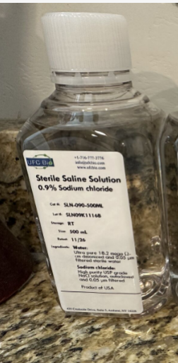 1 Sterile Saline Solution SEALED NON-EXPIRED 500ml