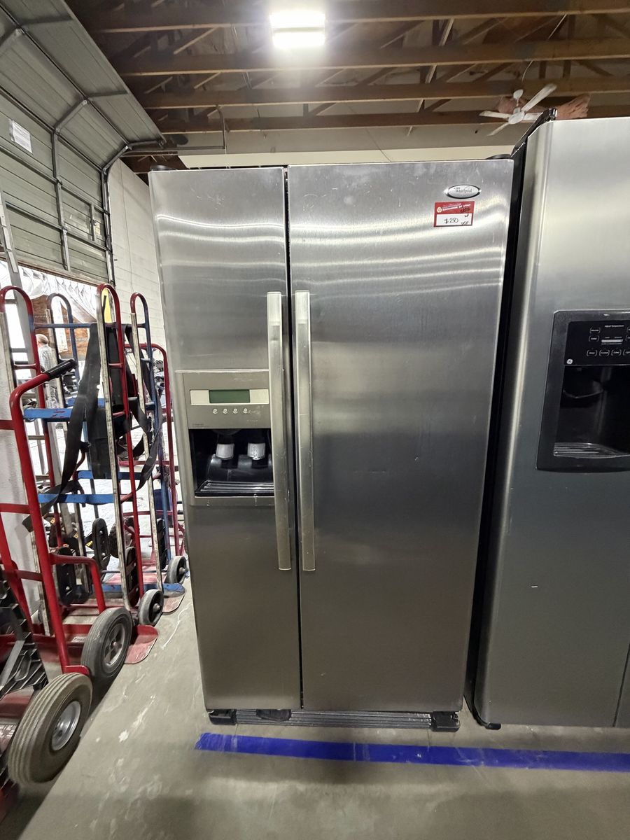 BEST PRICES HERE! WHIRLPOOL SIDE BY SIDE FRIDGE
