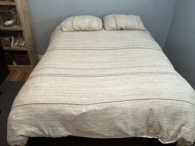 Full Bed Set - Bed Frame, Mattress, Box Spring and Bedding Included