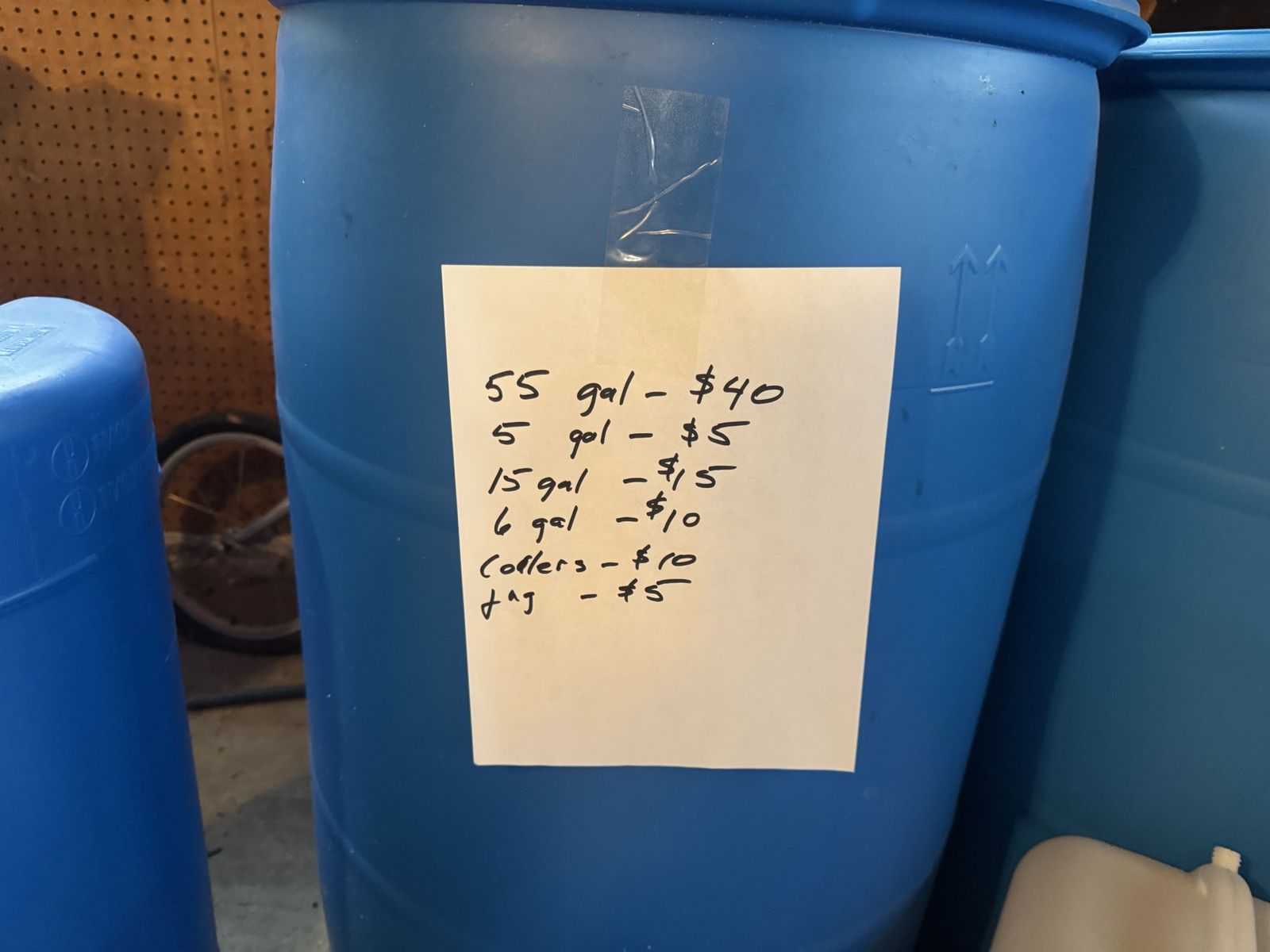 5, 6, 15, and 55 Gallon Water Jugs & Coolers - Various Sizes & Prices