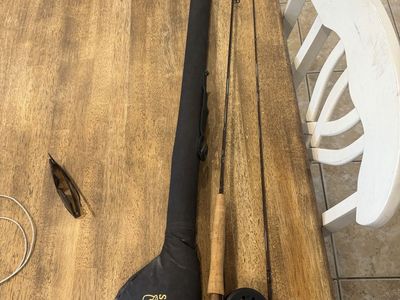 Orvis full flex 5.5 Graphite Fly Rod 7'9" 5 wt with Okuma Reel and Scientific Anglers Case