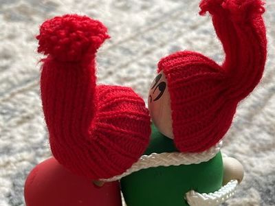 Vintage Original LJUNGSTROMS BUTTICKI Sweden TOMTE Santa Couple #7774
