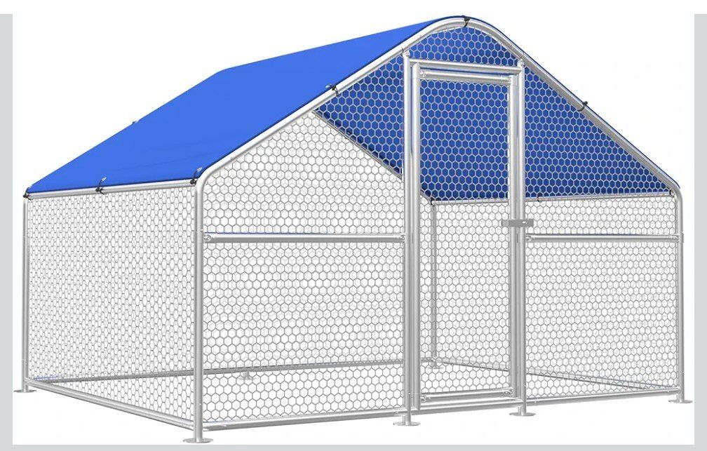 Brand new- Large Metal Chicken Coop, 6.6 ft