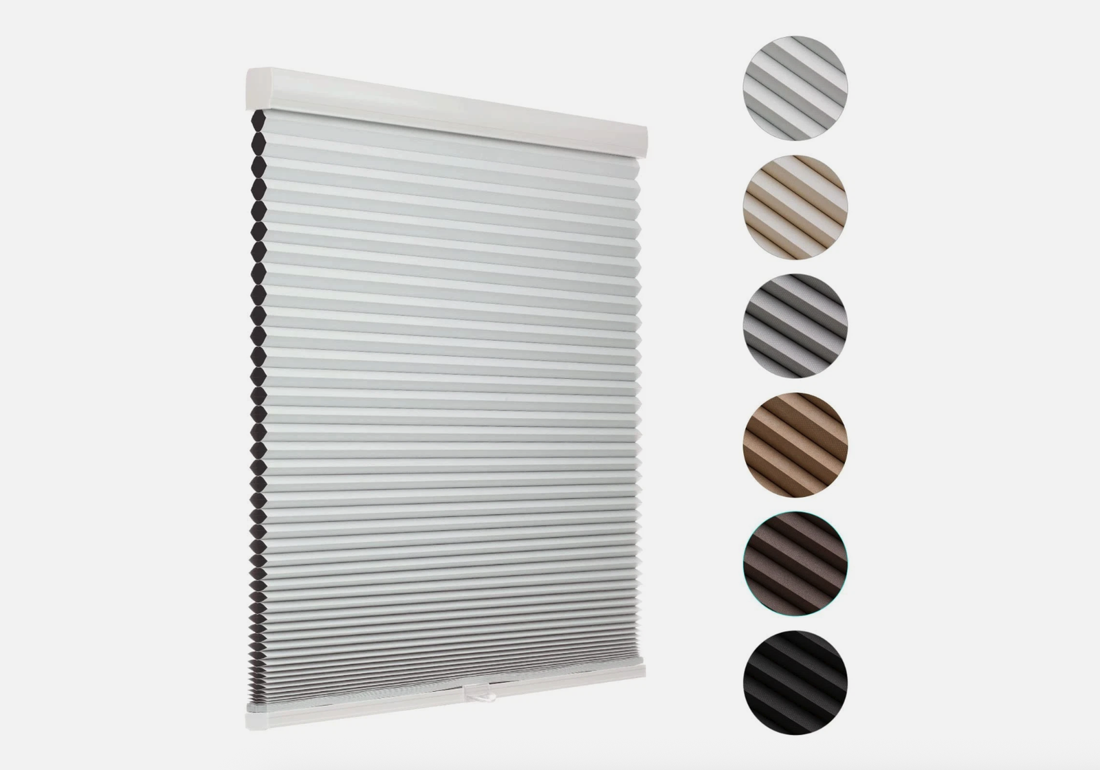 MYshade 33x72 Cordless Blackout Cellular Shades Honeycomb Blinds White