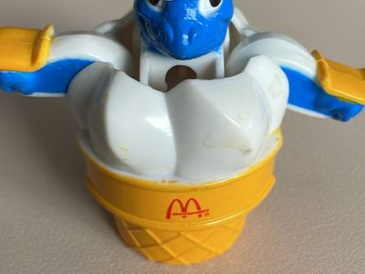 Vintage 1990s McDonald's Happy Meal Changeables ice cream dinosaur