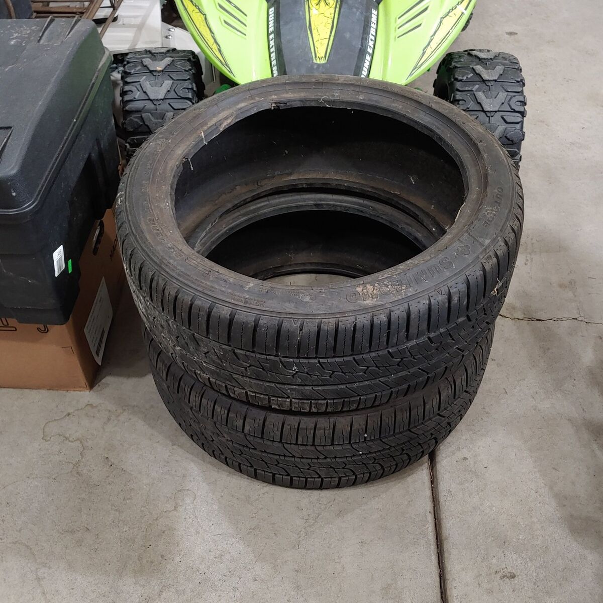 Pair of 215/45R18 Matching Tires