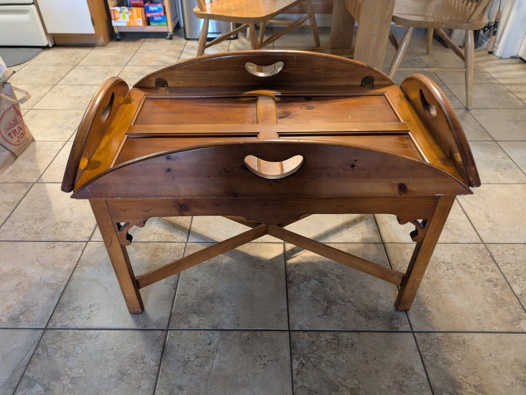 wooden coffee table