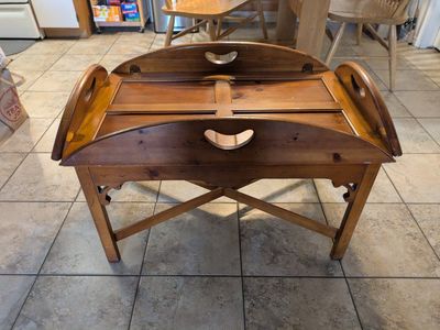wooden coffee table