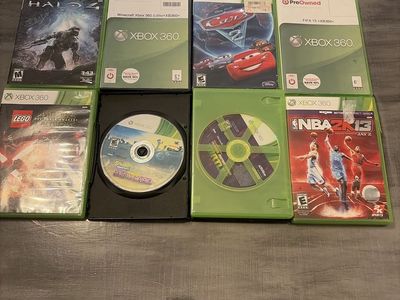 Xbox 360 Video Games Lot - Halo 4, Minecraft, Cars 2, FIFA 15 & More (Used)